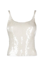 SEQUIN EMBROIDERED TANK TOP