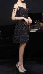 SEQUINED PLUNGE MIDI DRESS