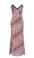SPAGHETTI STRAP STRIPE MAXI DRESS IN PINK
