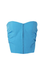 STRAPLESS TOPS IN BLUE