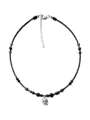 Vintage Lion Charm Beads Necklace