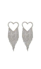 Vonde Rhinestone Tassel Earrings