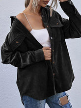 Corduroy Button-Front Overshirt