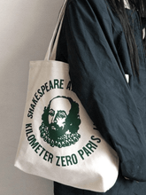 Vintage Print Canvas Shopper Bag