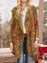Women's Coats Casual Printed Slim Long Sleeve Coat