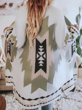 Women's Coats Graphic Print Casual Long Sleeve Long Coat