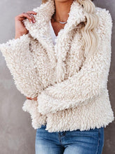 Women's Coats Long Sleeve Lamb Wool Crop Coat