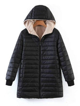 Zip Up Teddy Lined Hooded Padded Coat