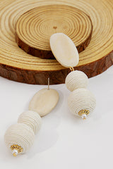 Woven Balls Drop Earrings