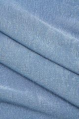 Velvet Asymmetric Ruched Long Sleeve Top