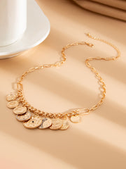 Fashionable Tassel Inlaid Rhinestone Clavicle Necklace