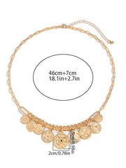 Fashionable Tassel Inlaid Rhinestone Clavicle Necklace