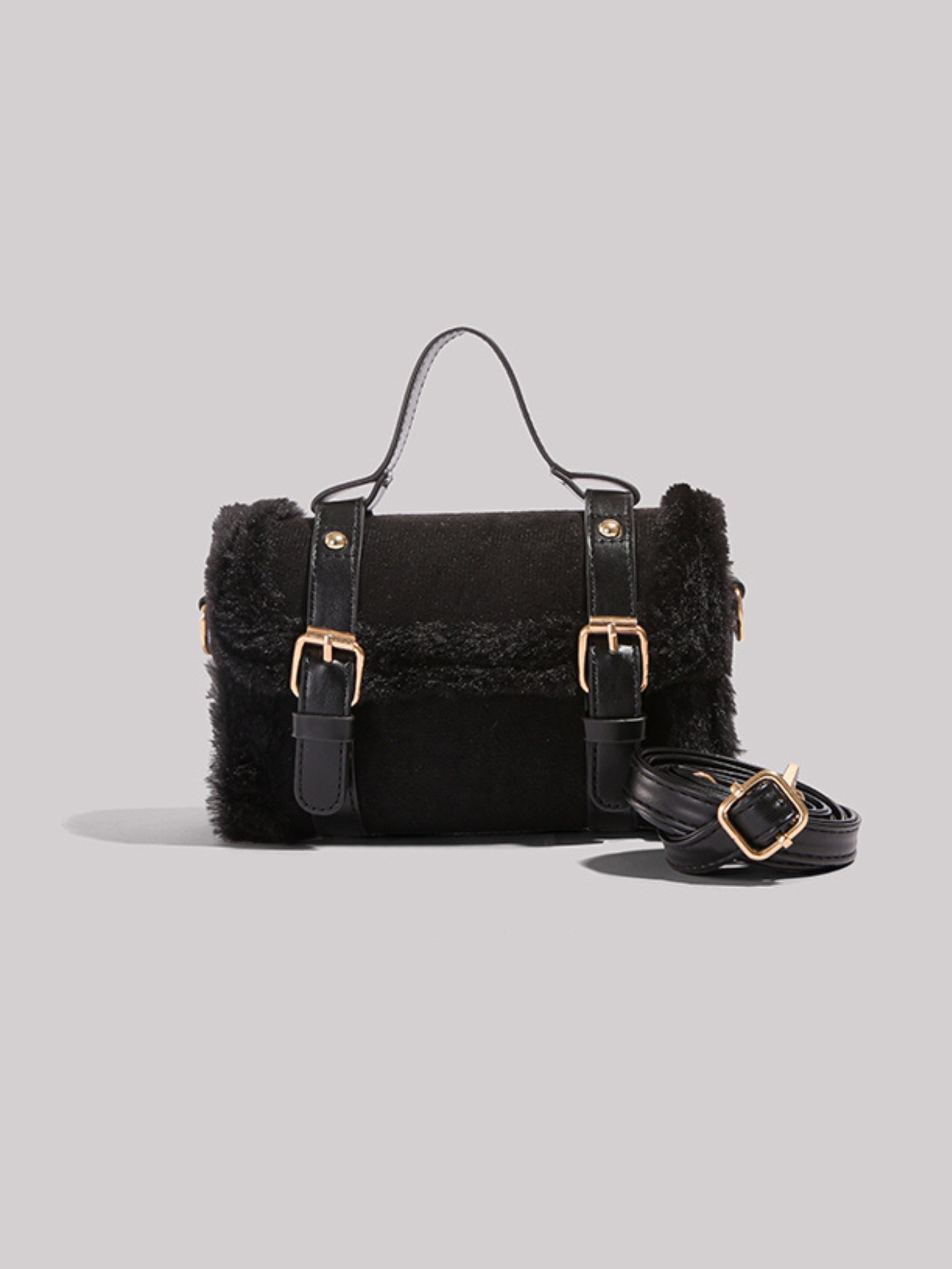 Fiona Fur-Trim Crossbody Bag