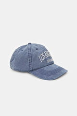 Letter Print Denim Baseball Cap