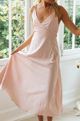 Fashion Casual Print Split Joint V Neck A Line Dresses