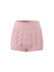 Stella Knit Shorts in Pink