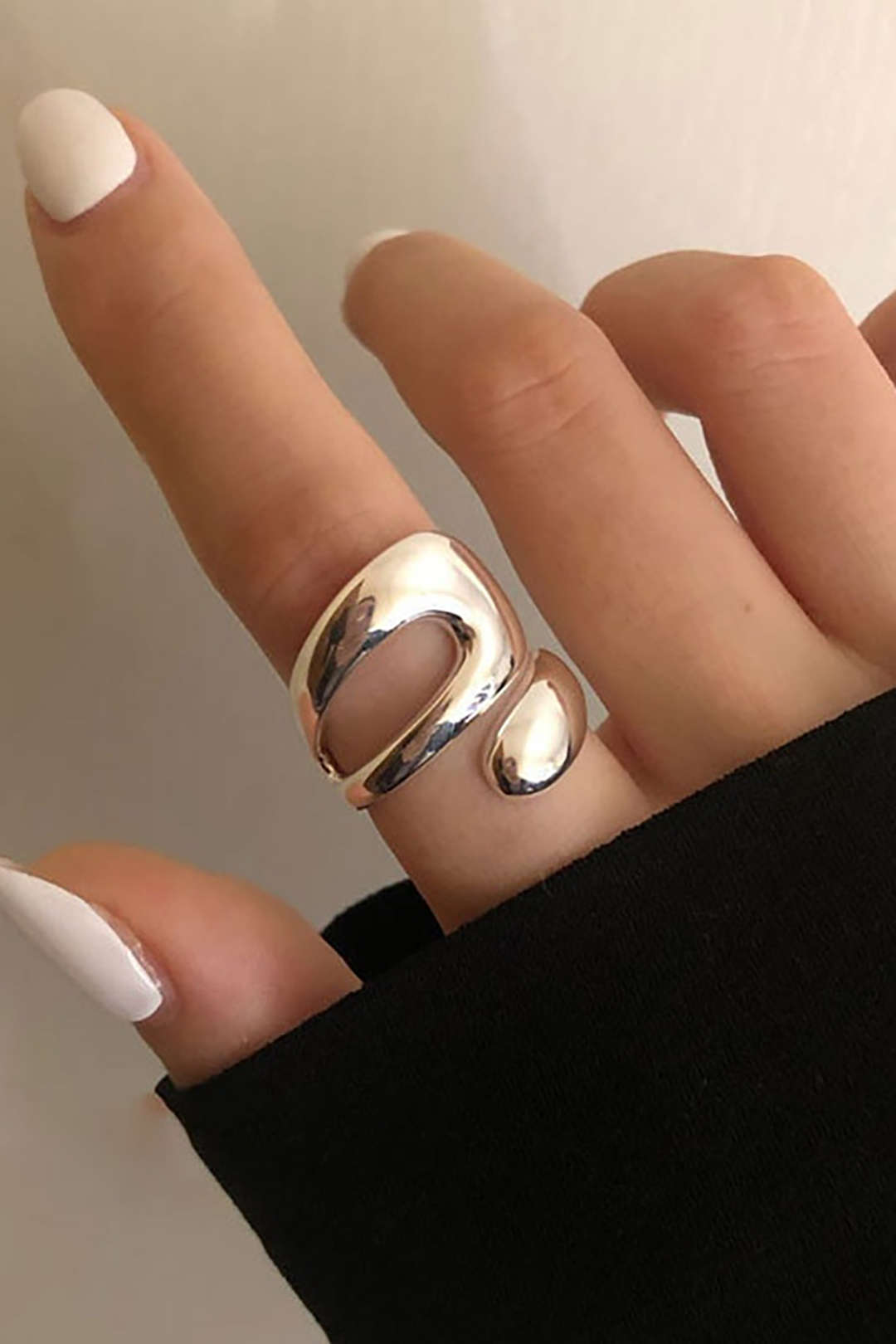 Geometric Cuff Ring