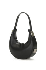 Double Zipper Faux Leather Shoulder Bag