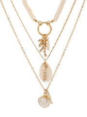 Coconut Tree Shell Element Necklace