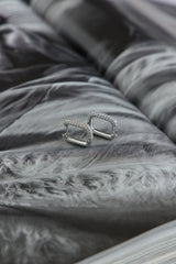 18K Gold Plated Special Talisman Earrings Silver