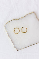 18K Gold Plated Golden Madeleine Earrings