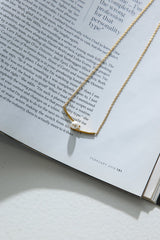 18k Gold Plated Luxe Pearl Necklace Gold