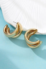 Layer C-shape Earrings