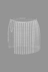 Rhinestone Sheer Mini Skirt