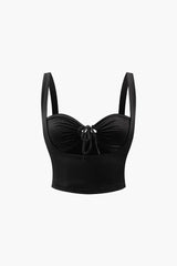 Ruched Tie Detail Tank Top