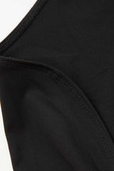 Solid Backless Long Sleeve Top