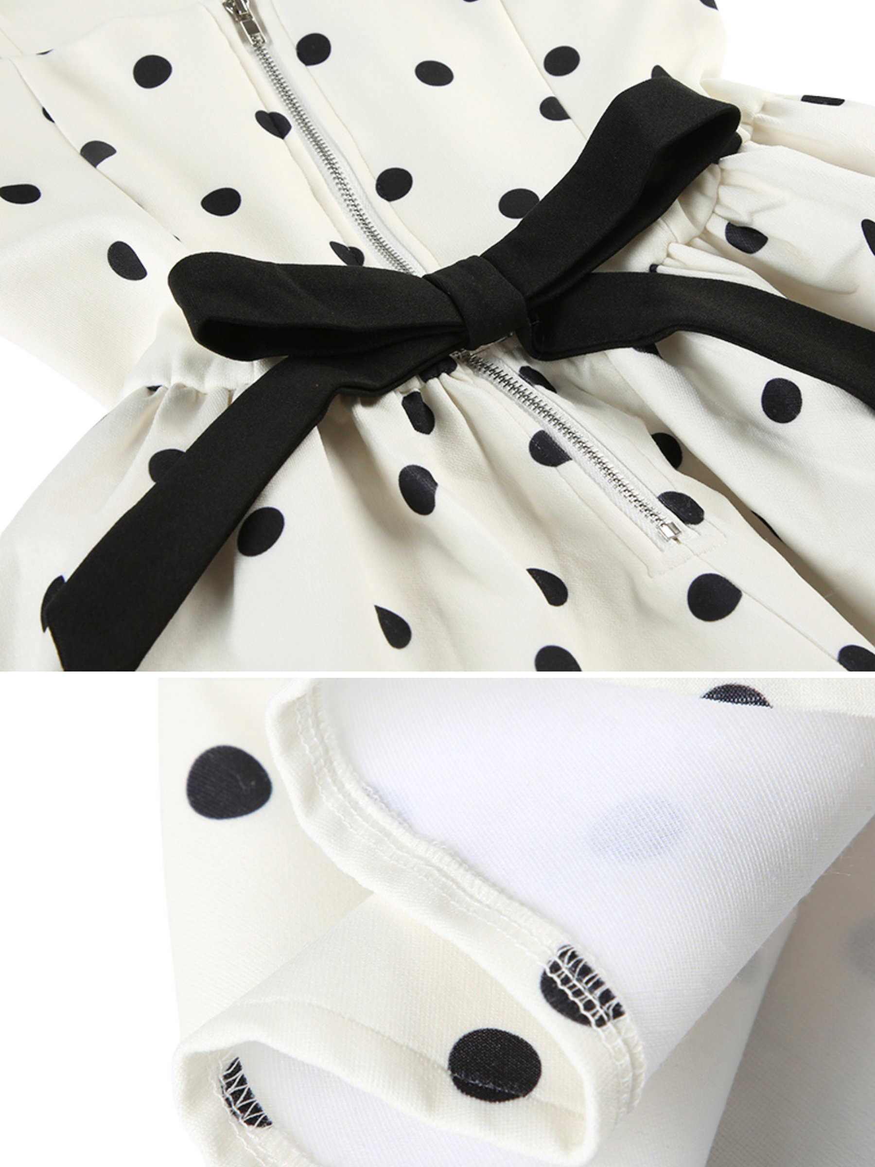 Elodie Polka Dot Strapless Mini Dress
