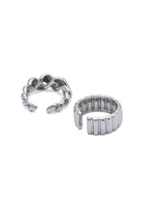 Textured Twist Open Ring