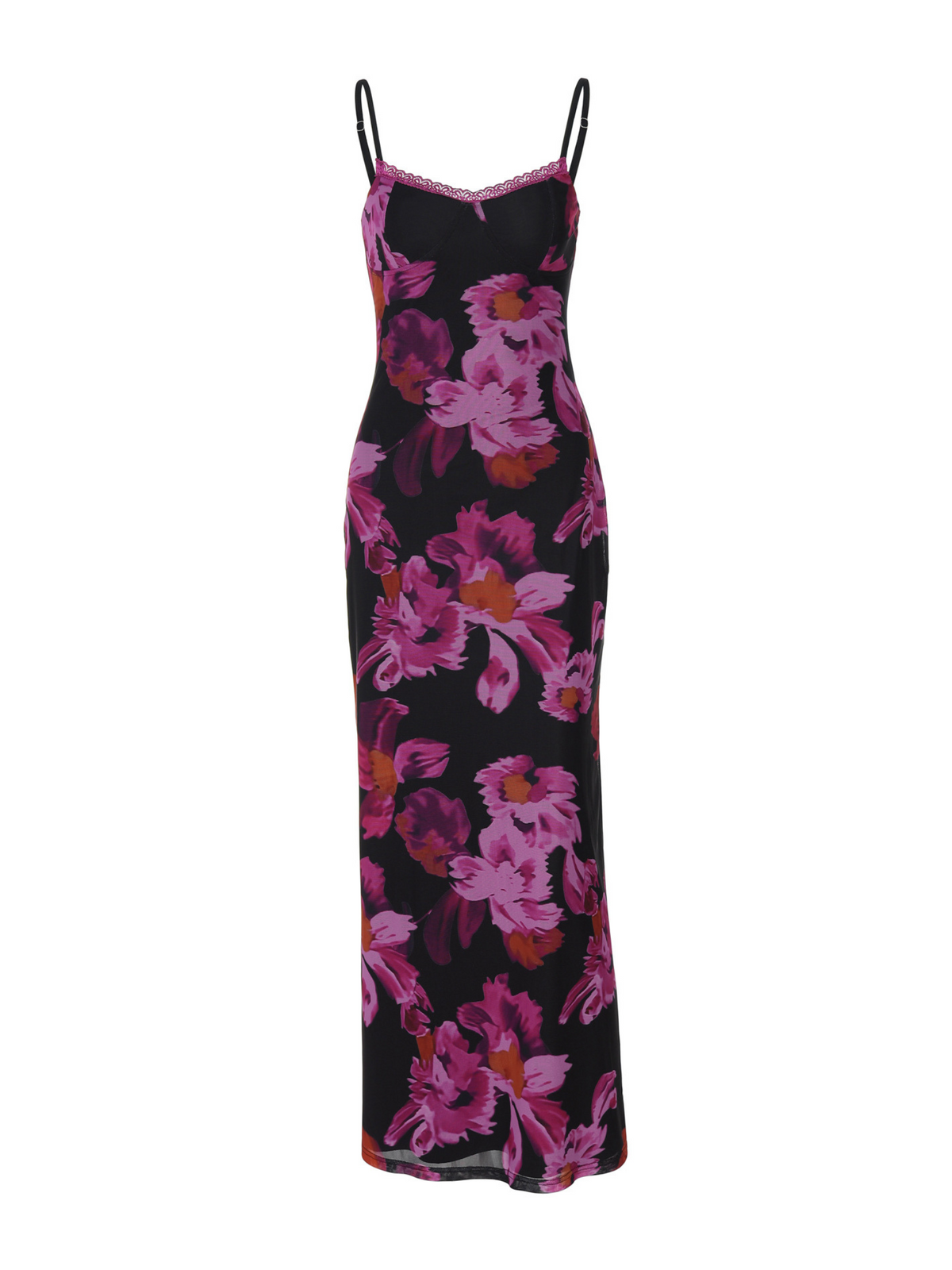 Alina Floral Mesh Maxi Dress