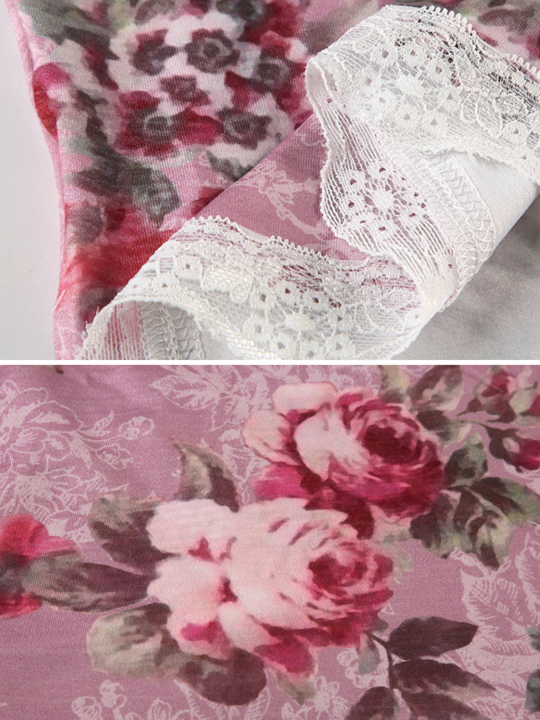 Jizelle Lace Trim Floral Top
