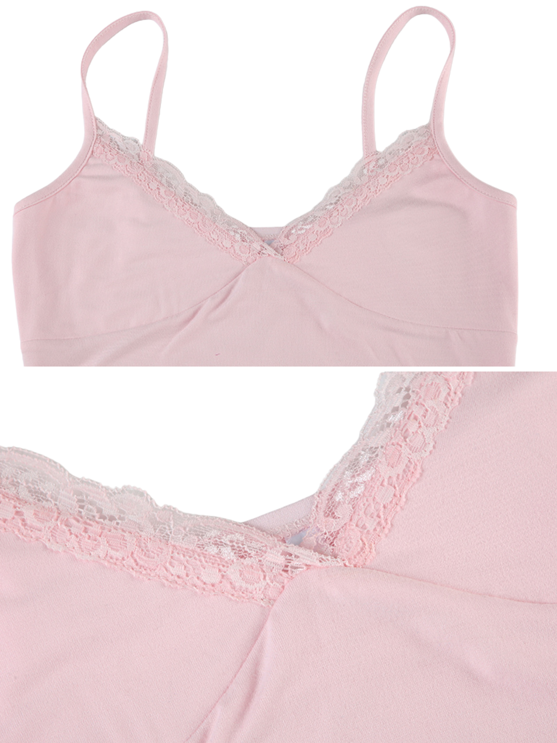 Farah Lace Trim Basic Tank Top