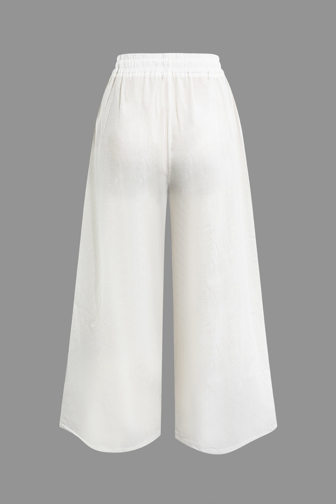 Drawstring Wide Leg Pants