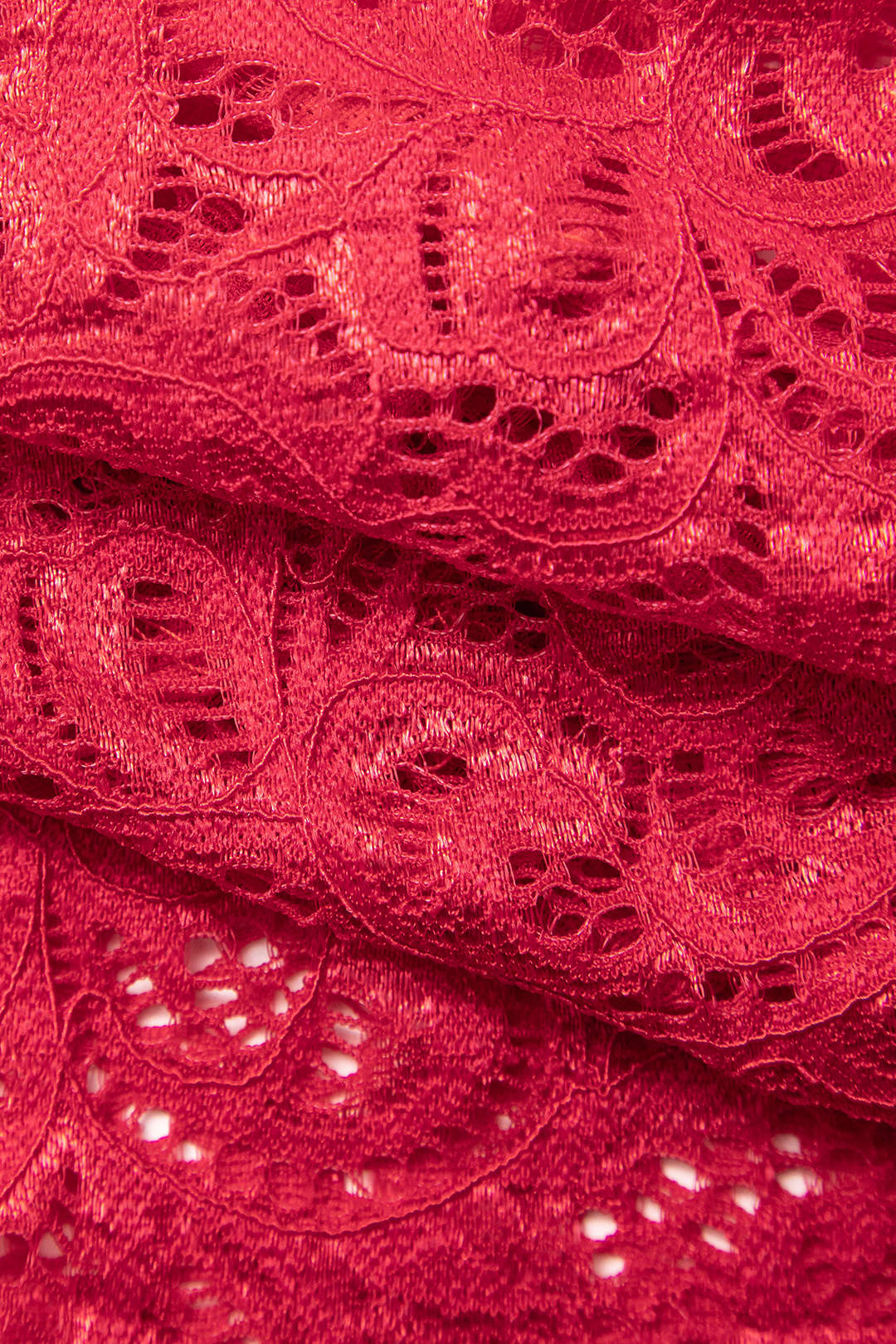 Lace V-neck Bell Sleeves Crop Top