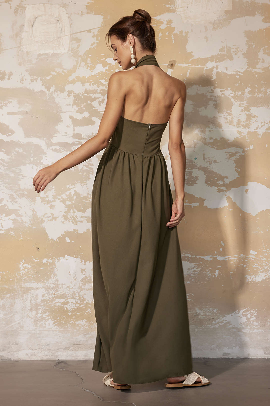 Halter Backless Maxi Dress