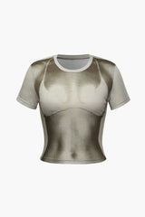 Body Print Short Sleeve T-Shirt