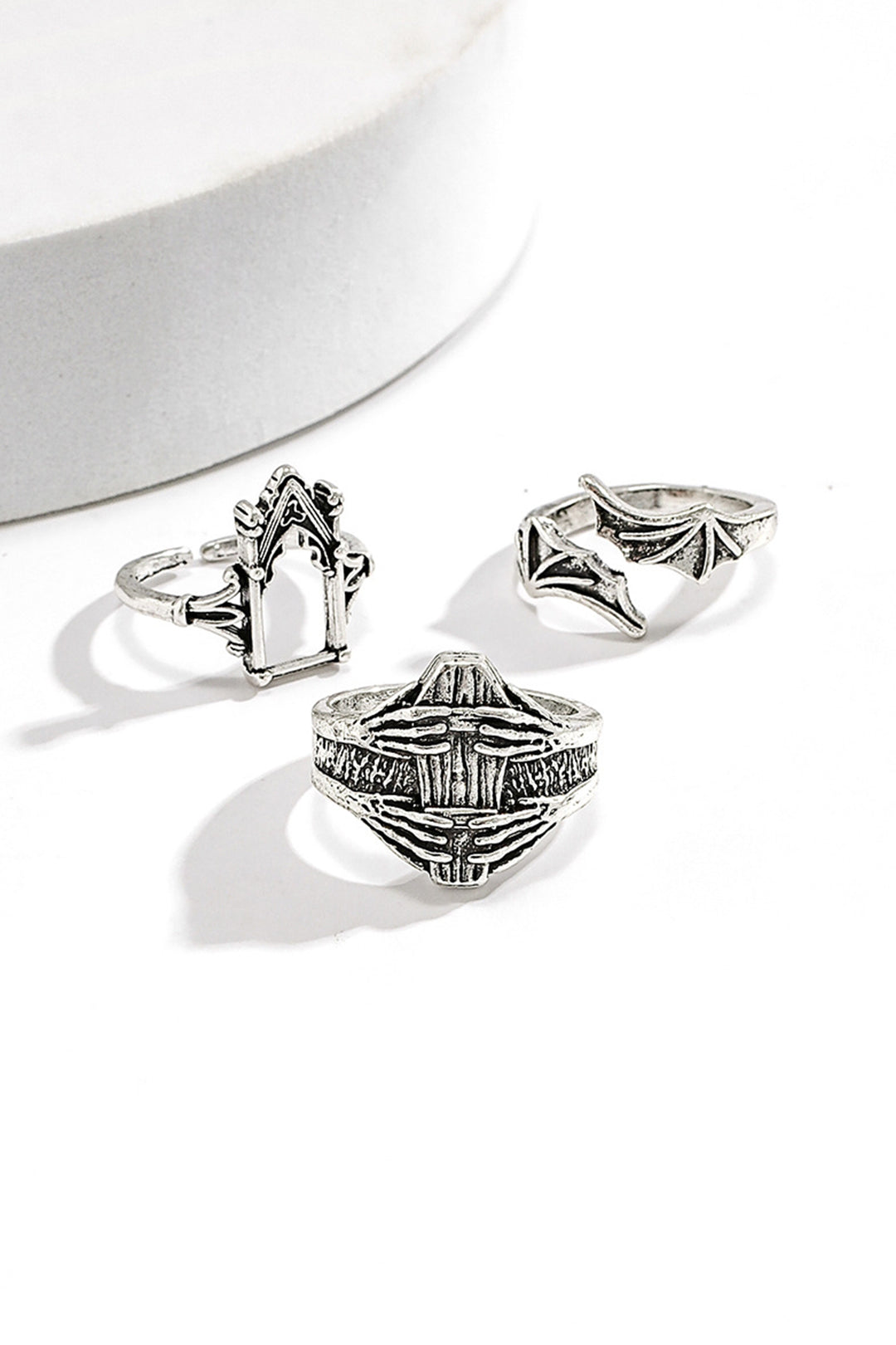 Set of 3 Pcs Engraved Rings