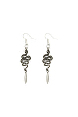 Gothic Star & Moon Decor Drop Earrings