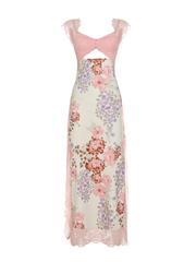 Analise Floral Maxi Dress in Pink