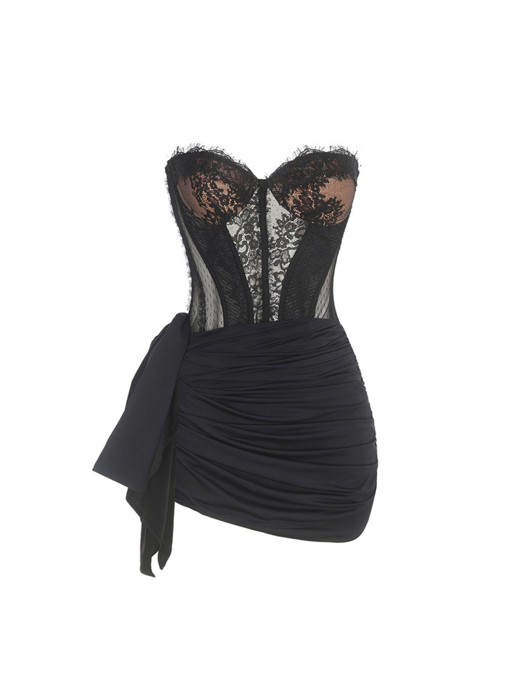 Norma Corset Ruched Mini Dress