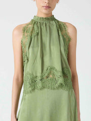 Exquisite Lace Sleeveless Tank Top