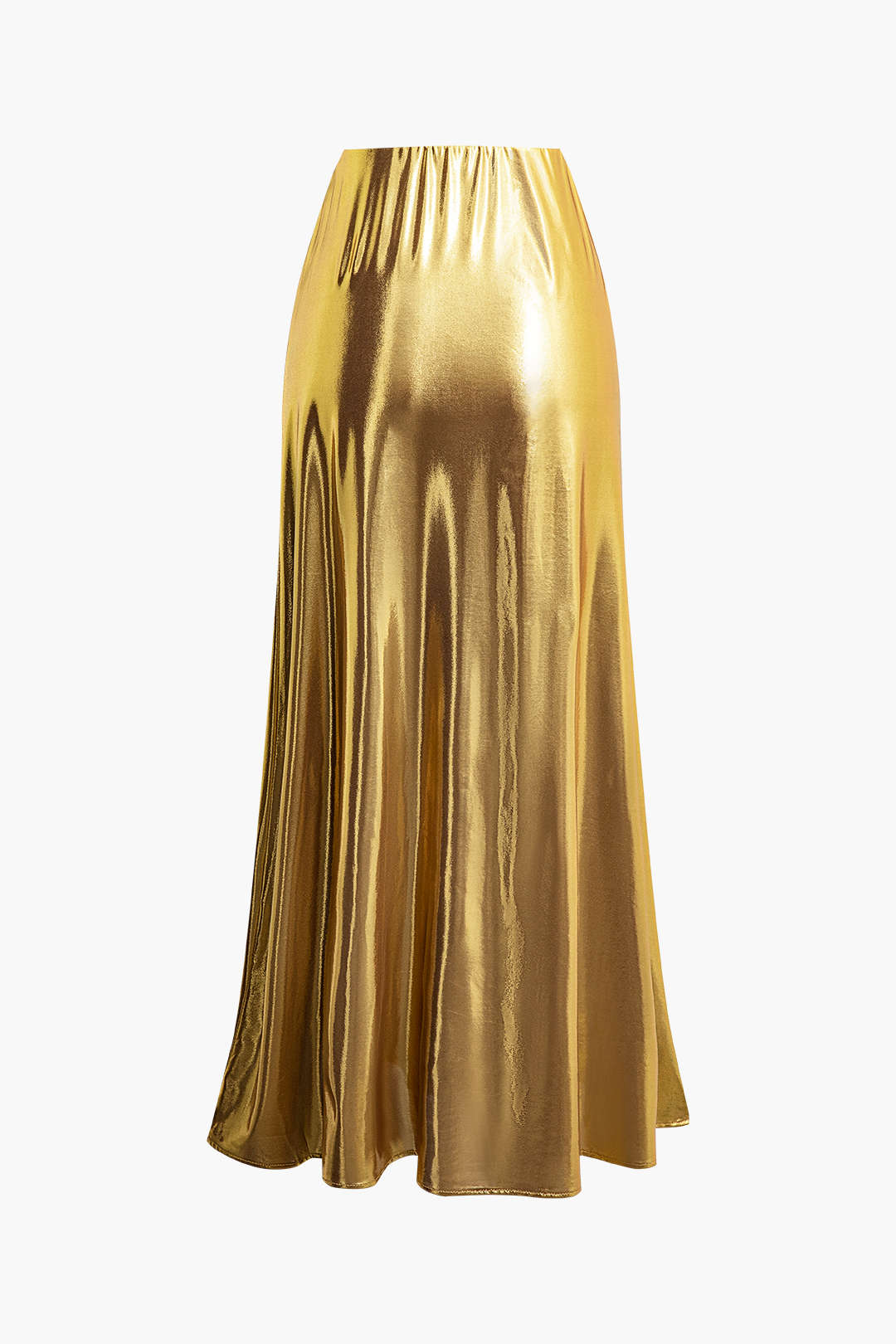 Metallic Effect Maxi Skirt