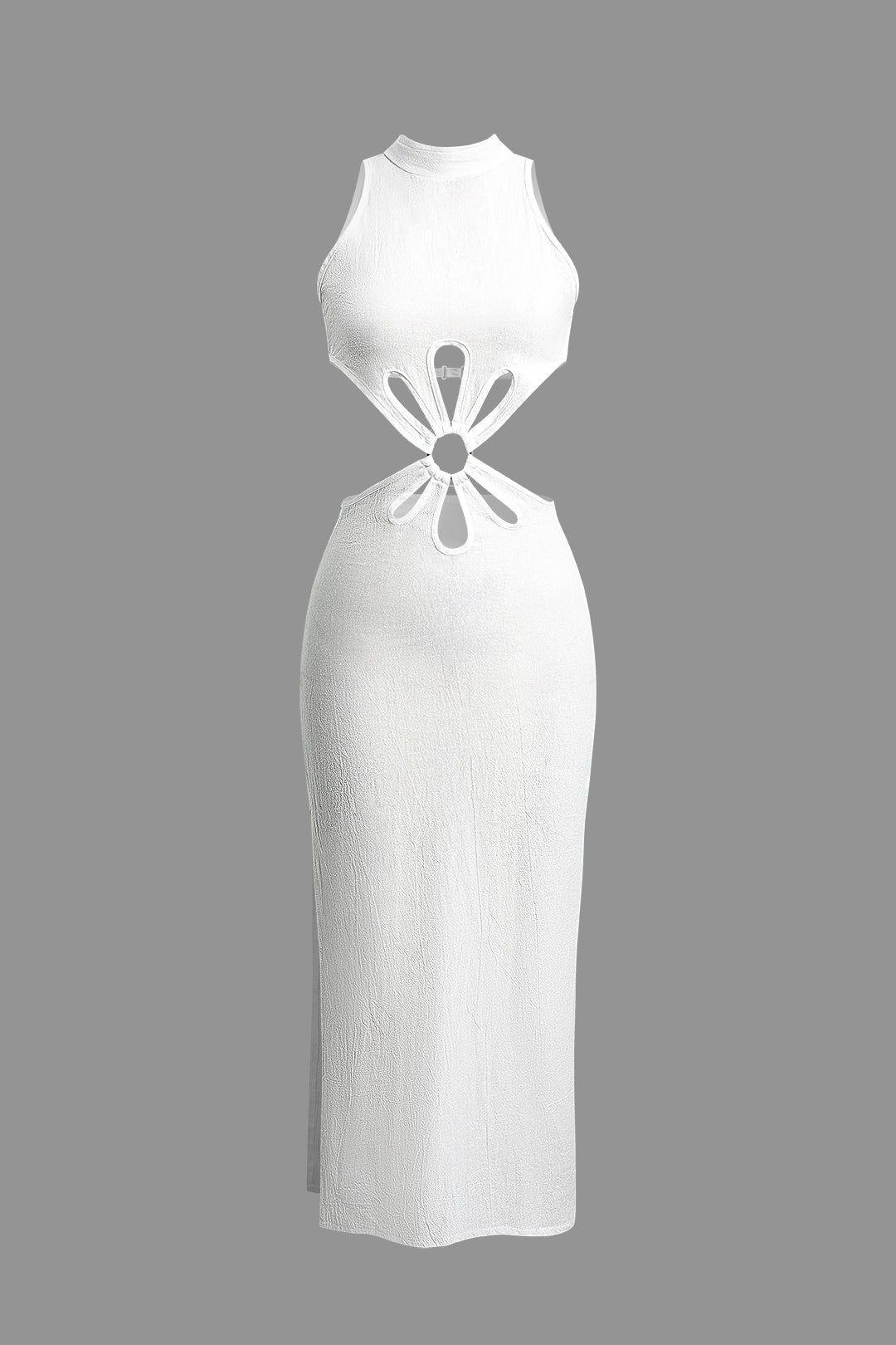 Hollow Out Slit Sleeveless Maxi Dress