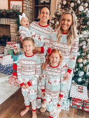 Christmas deer Snowflake Family Matching Pajama Set