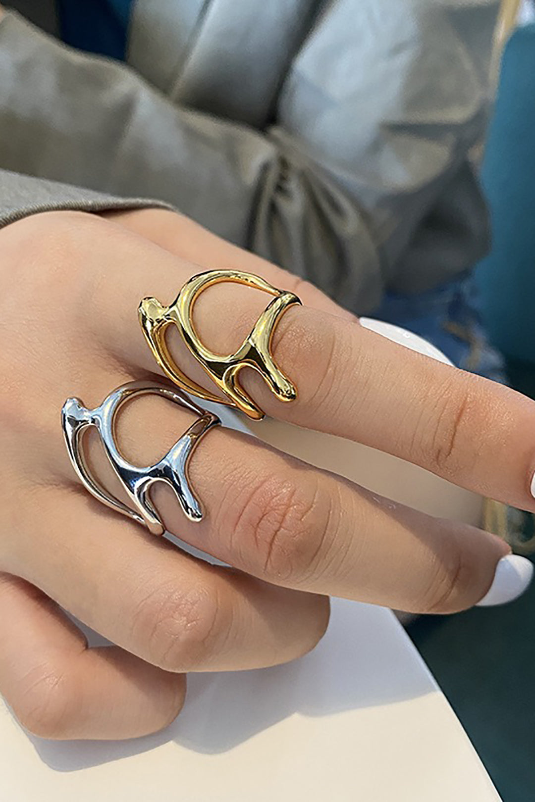 Irregular Geometric Shape Ring