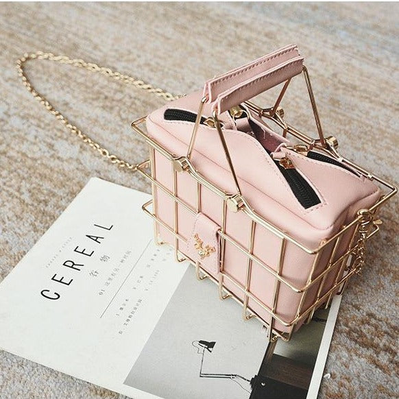 Metal Extravagant Fashion Supermarket Handbag
