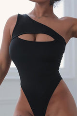 Cut Out One Shoulder Bodysuit